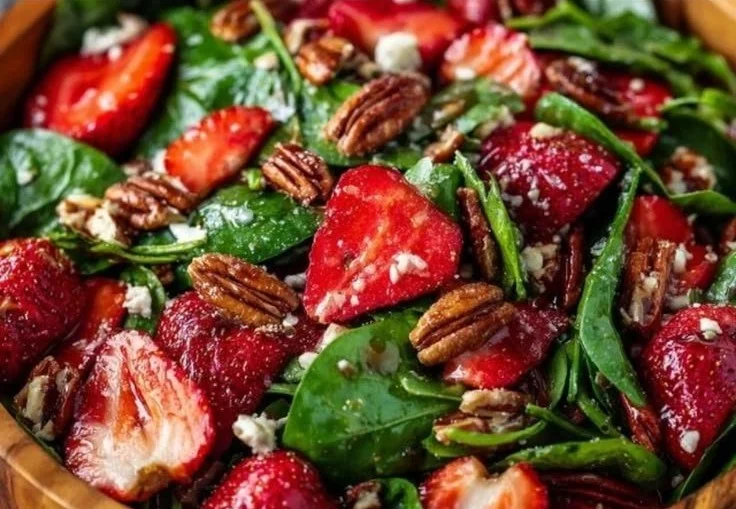 Strawberry Spinach Salad