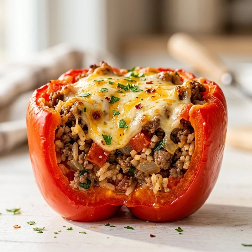 Stuffed Peppers with Ground Beef