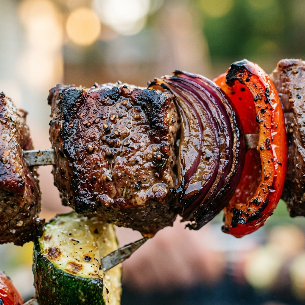 Summer Grilling Steak Kabobs 52g Protein