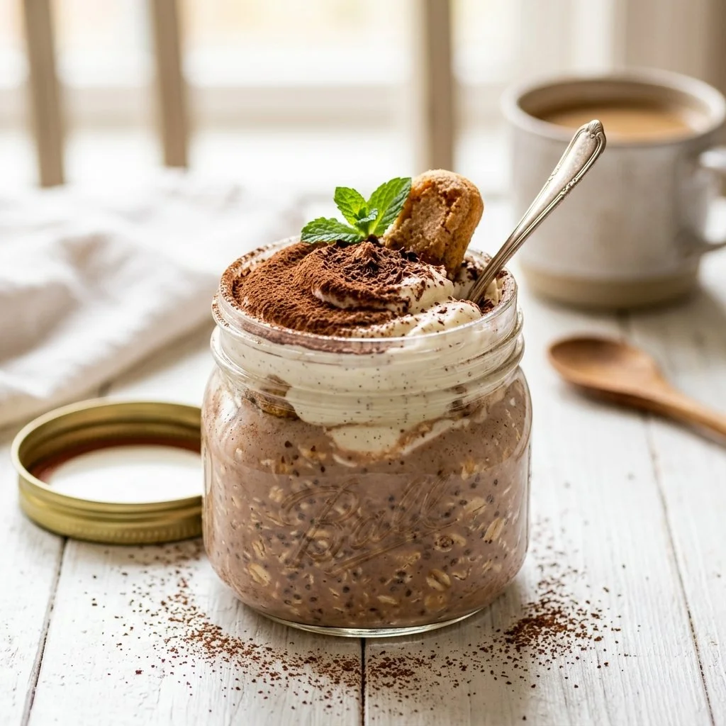 Tiramisu Overnight Oats Recipe