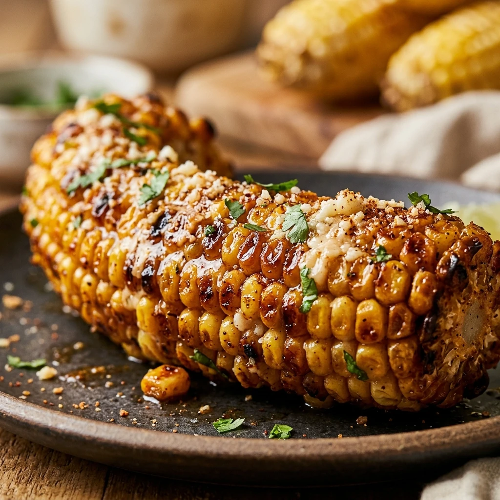 Air Fryer Elote Corn Ribs Sweet