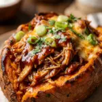 BBQ Chicken Stuffed Sweet Potatoes Smoked