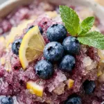 Blueberry Lemonade Slushie No Sugar