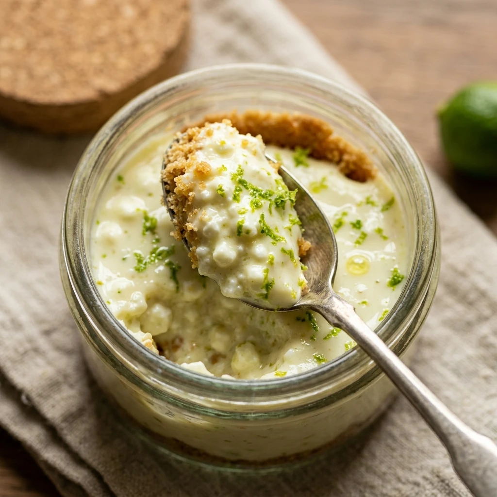 Cottage Cheese Key Lime Pie Jars