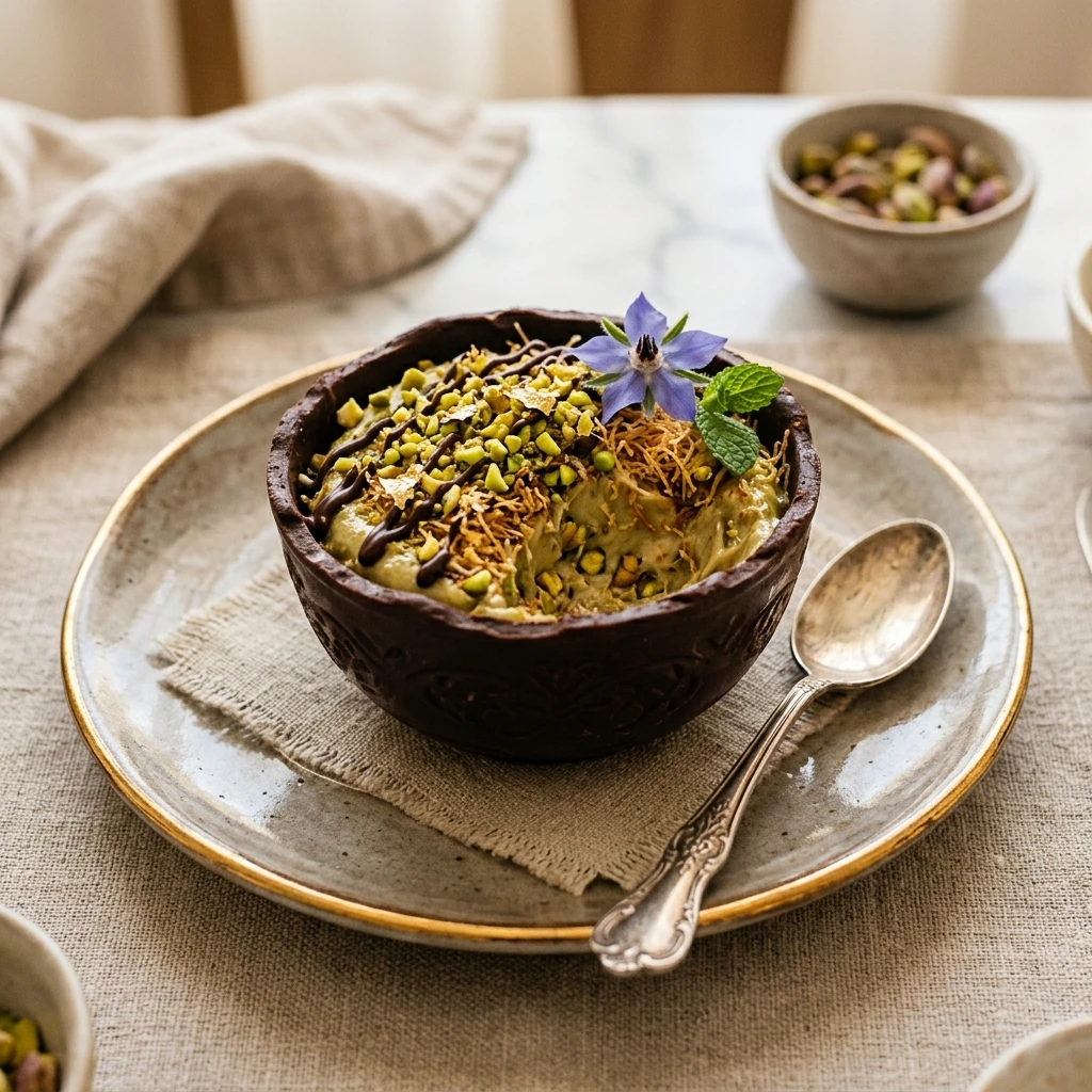 Dubai Chocolate Cups No-Bake