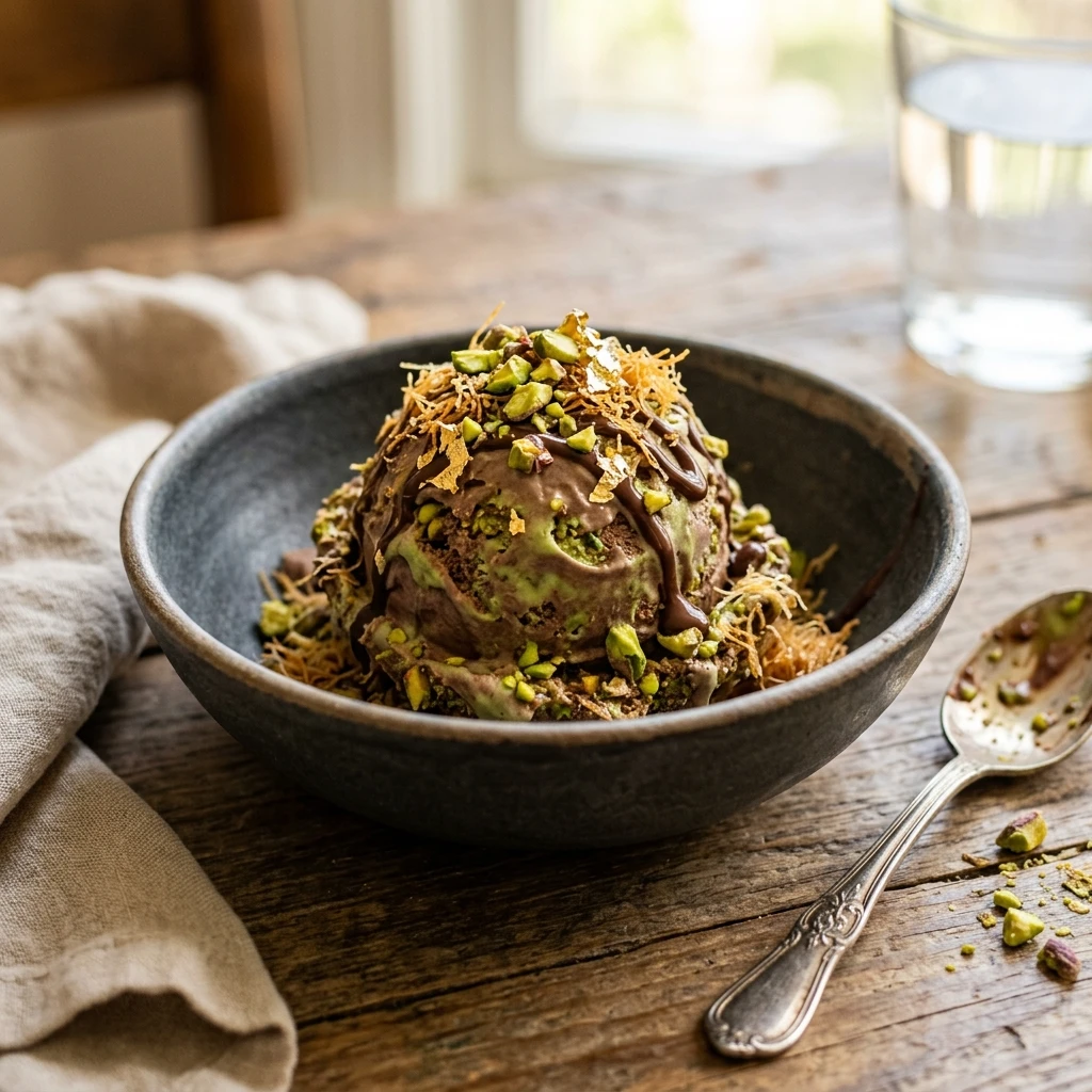 Dubai Chocolate Pistachio Ice Cream Ninja Creami