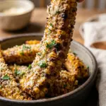 Garlic Parmesan Smoked Corn Ribs