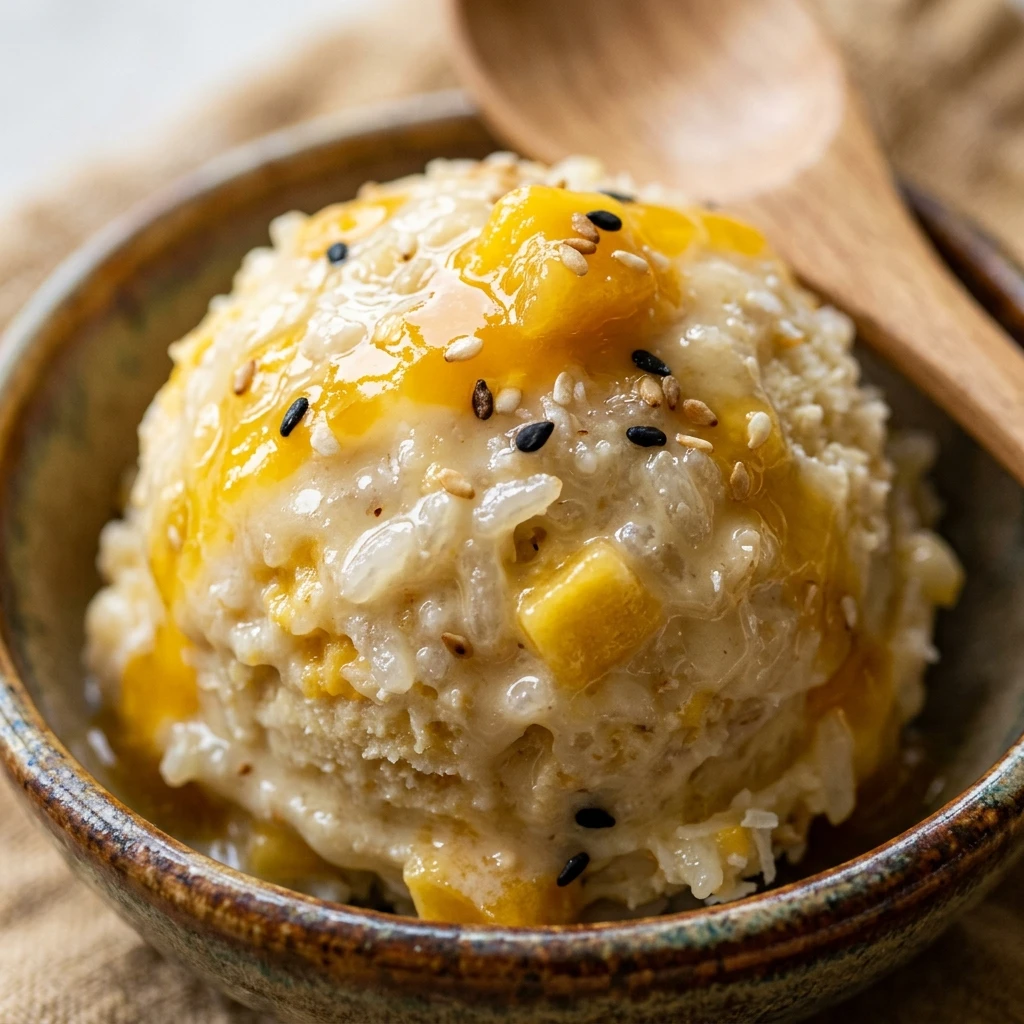 Mango Sticky Rice Protein Ice Cream