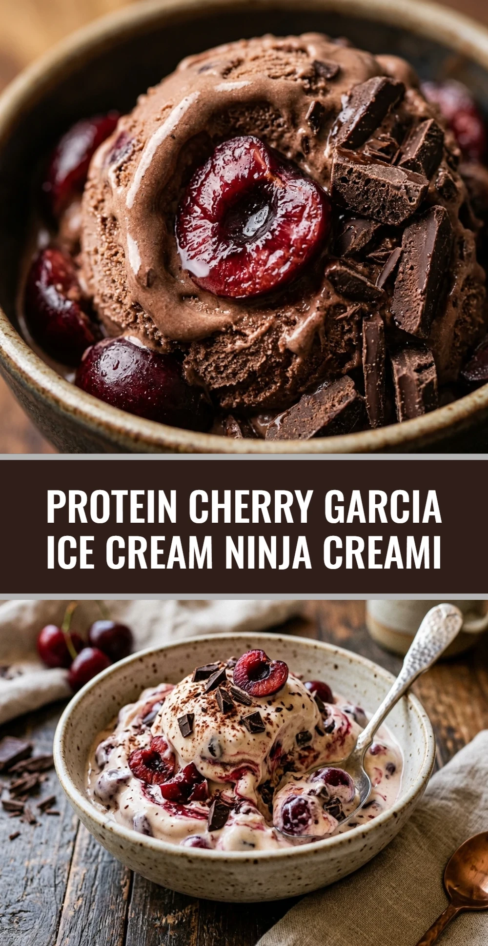Protein Cherry Garcia Ice Cream Ninja Creami