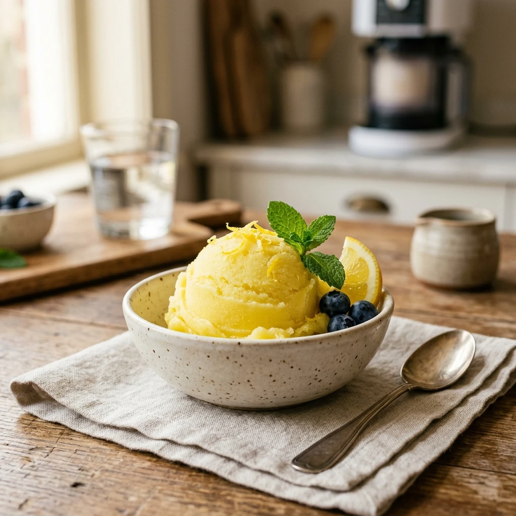 Protein Frozen Lemonade Sorbet Ninja Creami