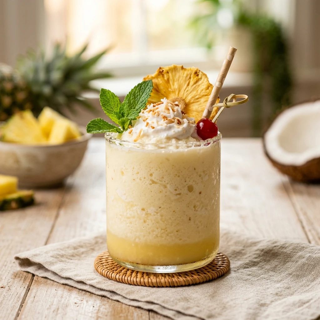 Protein Frozen Pina Colada Slushie