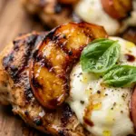 Smoked Peach Caprese Chicken Woodfire