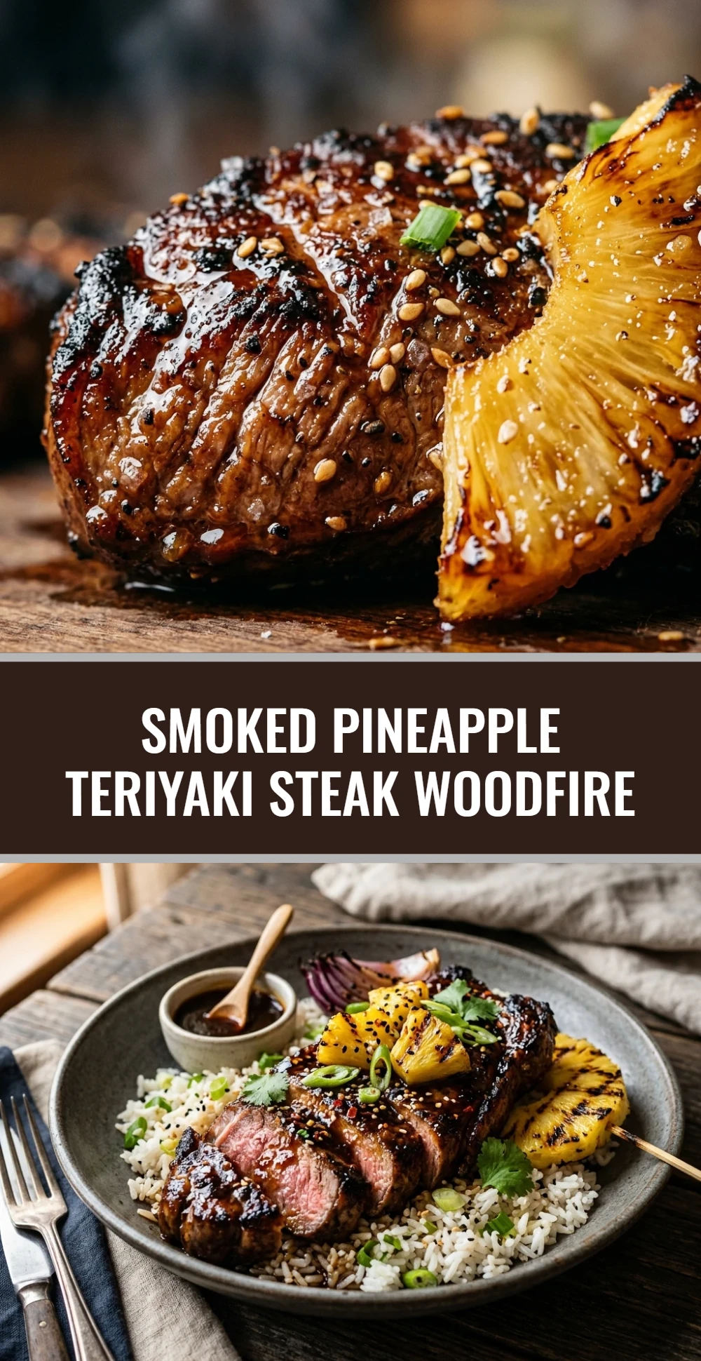 Smoked Pineapple Teriyaki Steak Woodfire