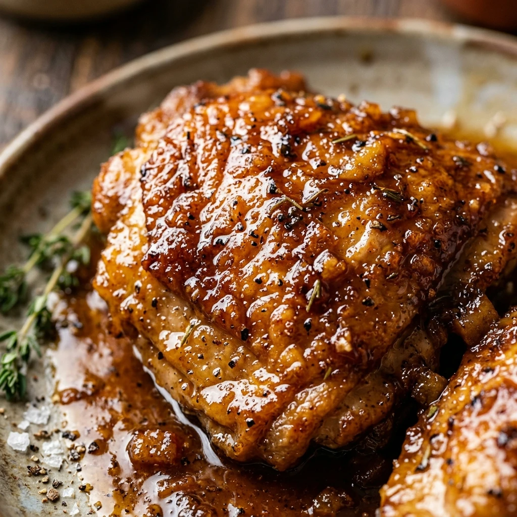Air Fryer Apple Cider Glazed Chicken
