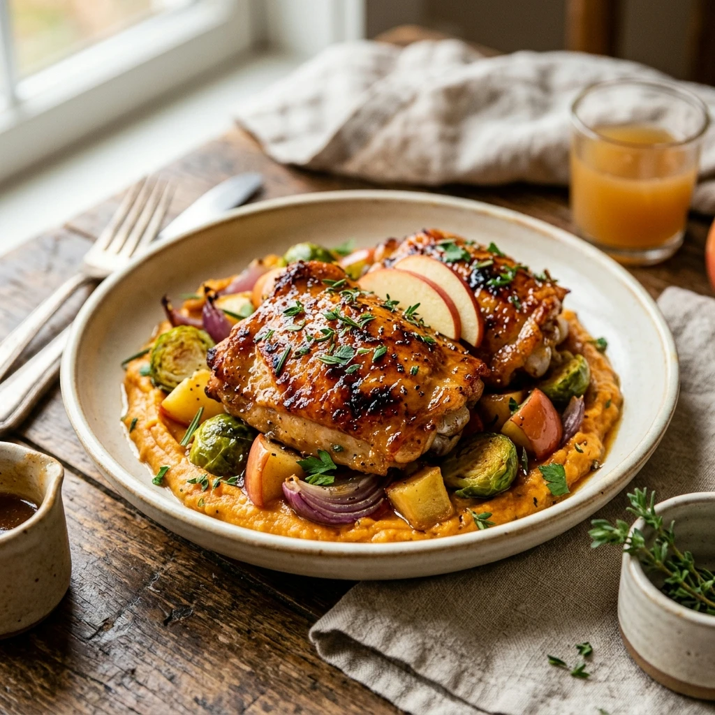 Air Fryer Apple Cider Glazed Chicken
