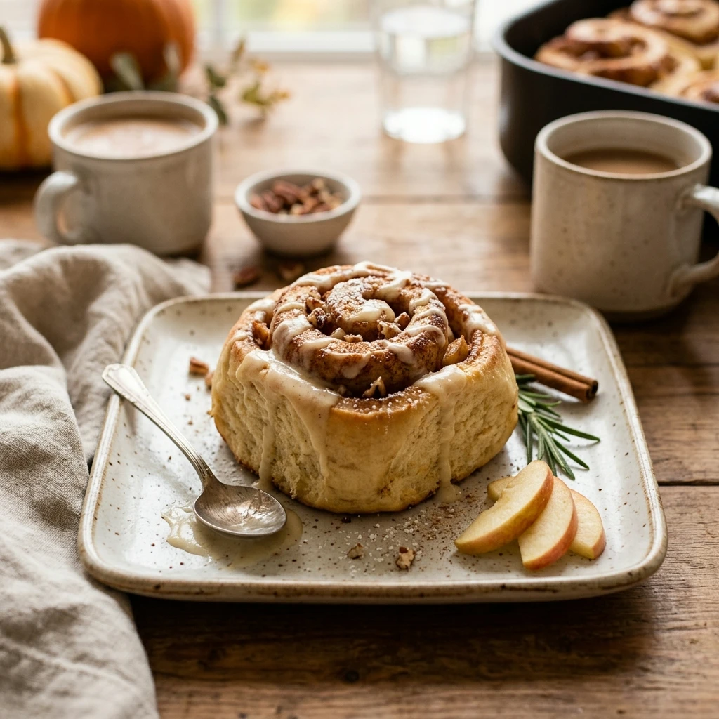 Air Fryer Apple Cinnamon Rolls Fall Breakfast