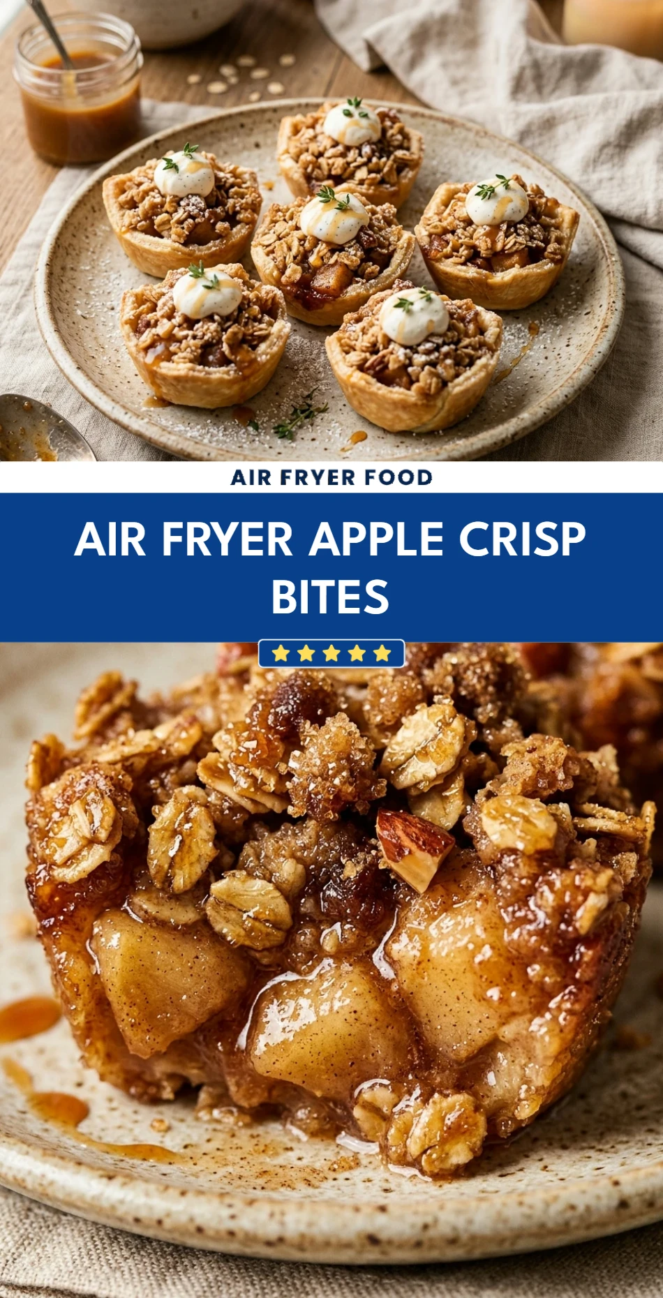 Air Fryer Apple Crisp Bites