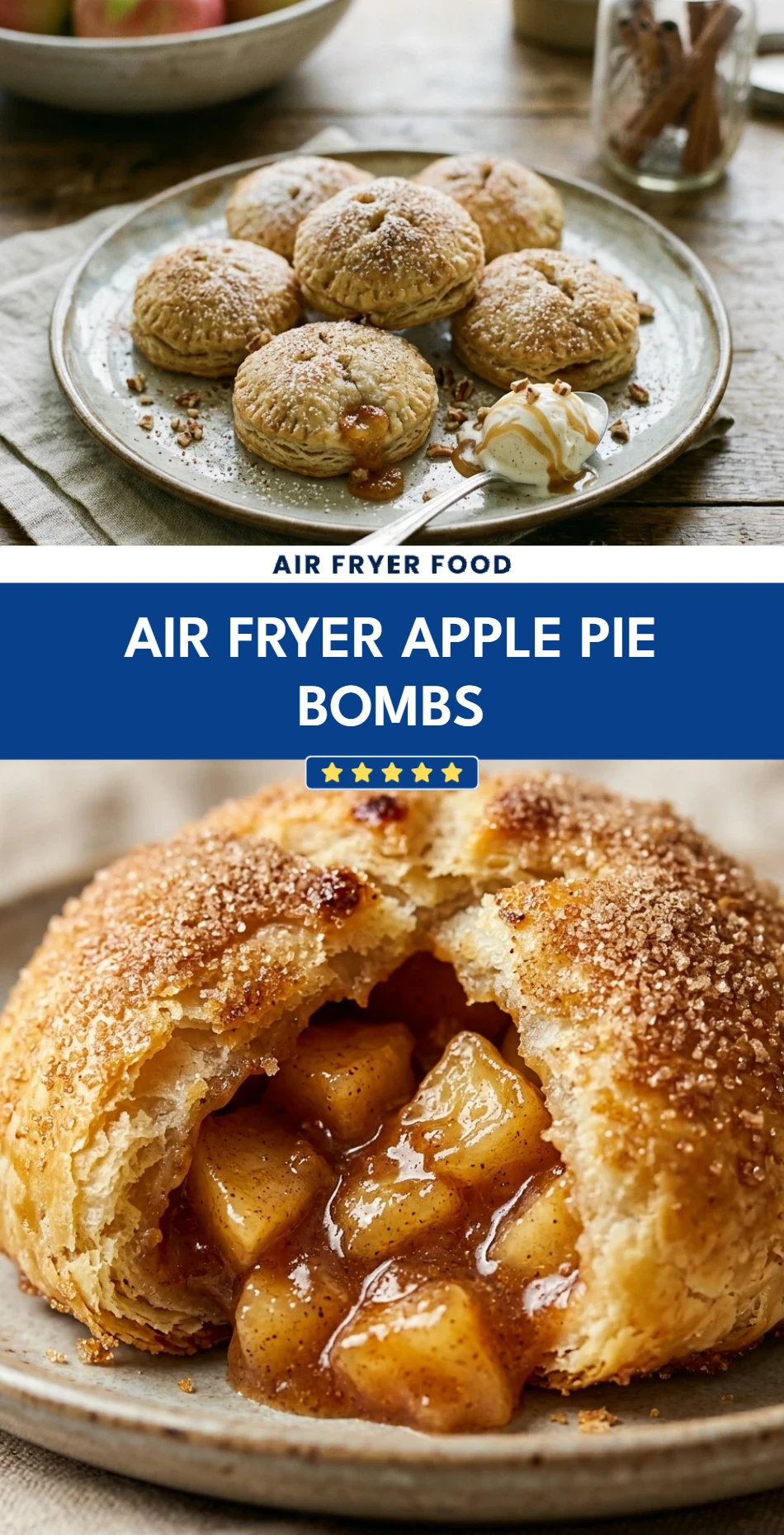 Air Fryer Apple Pie Bombs