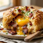 Air Fryer Bacon and Eggs Breakfast Bomb