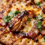 Air Fryer BBQ Chicken Flatbread Pizza