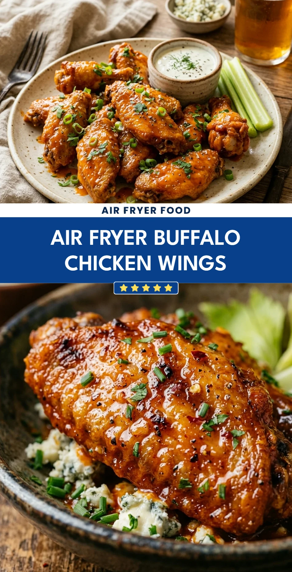 Air Fryer Buffalo Chicken Wings