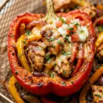 Air Fryer Chicken Fajita Stuffed Peppers