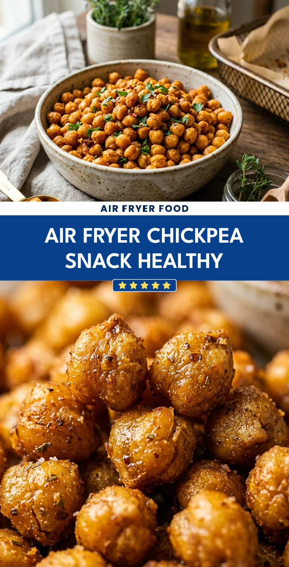 Air Fryer Chickpea Snack Healthy