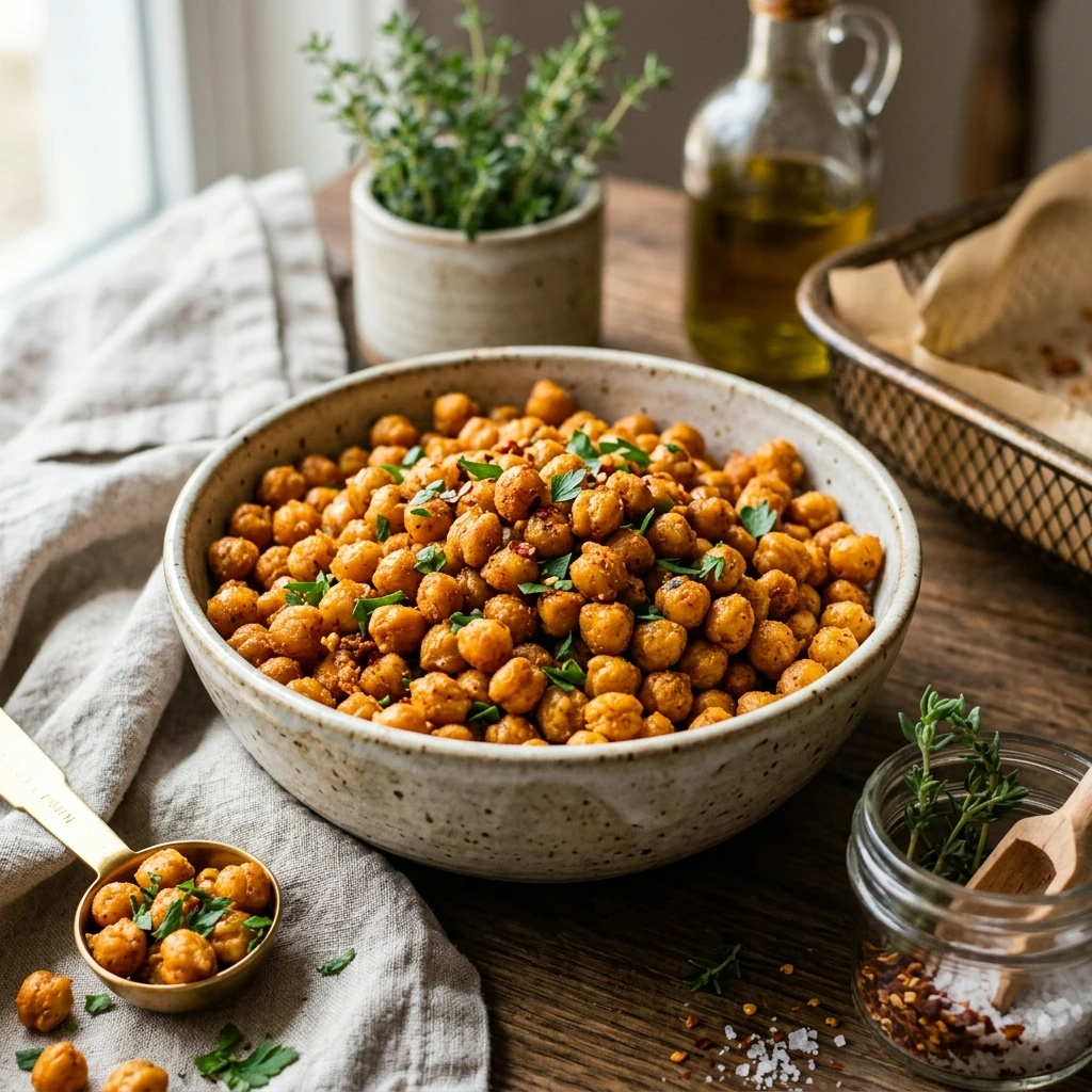 Air Fryer Chickpea Snack Healthy