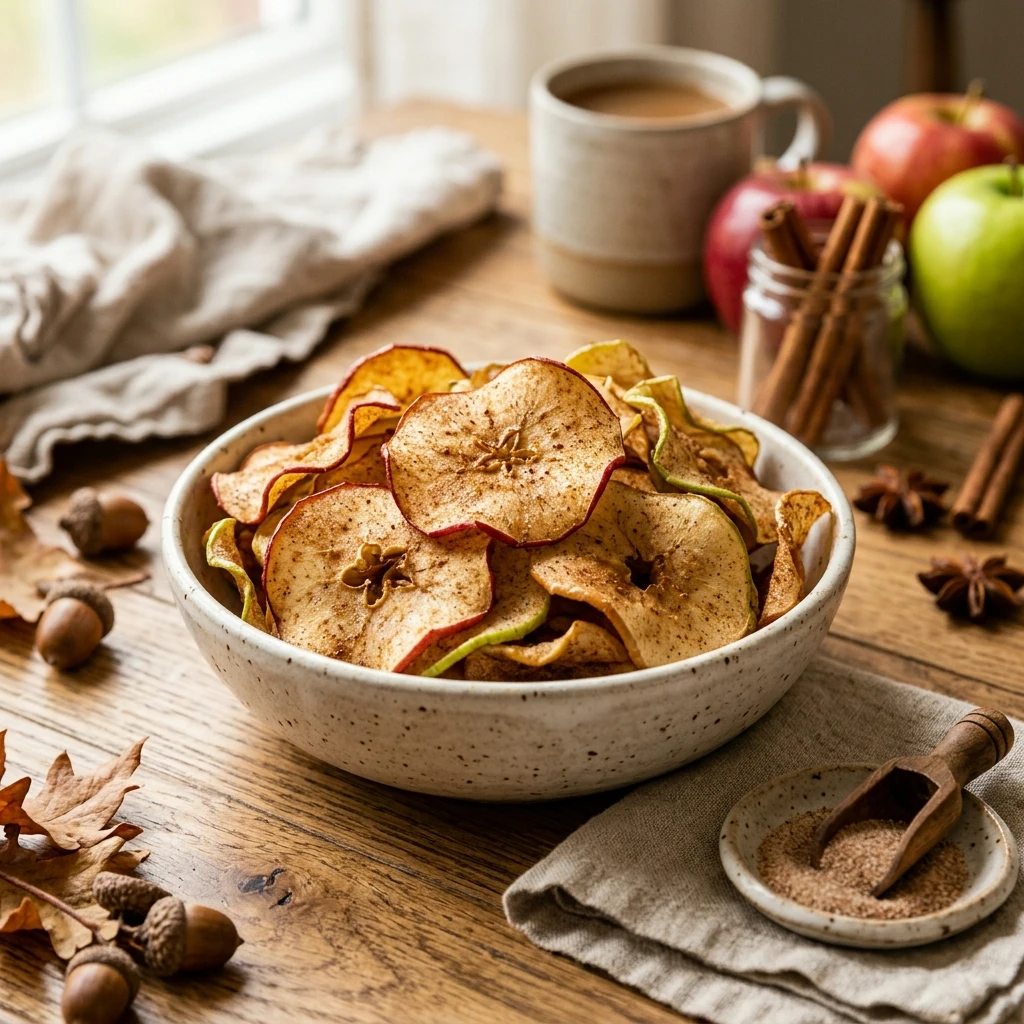 Air Fryer Cinnamon Apple Chips Fall