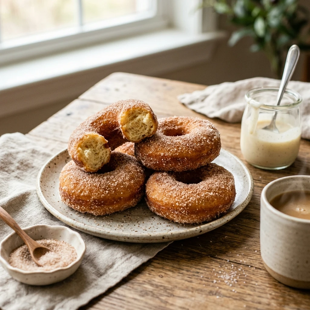 Air Fryer Cinnamon Sugar Donuts