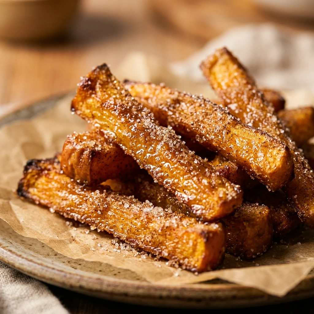 Air Fryer Cinnamon Sugar Pumpkin Fries