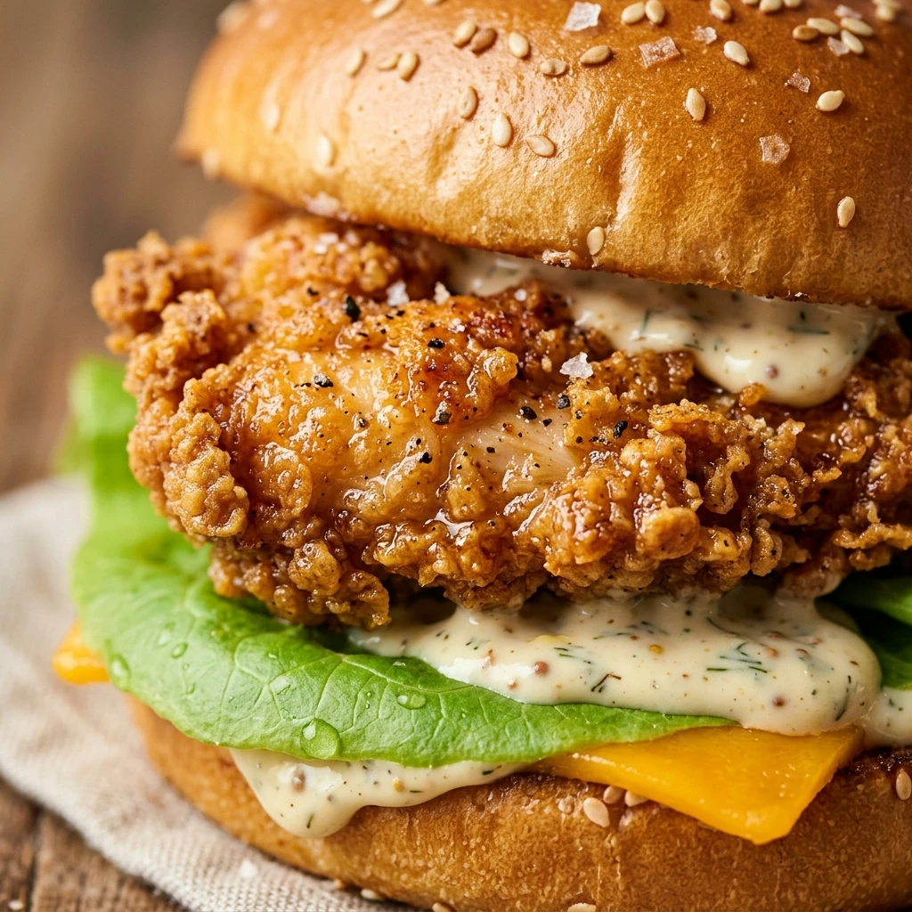 Air Fryer Crispy Chicken Sandwich