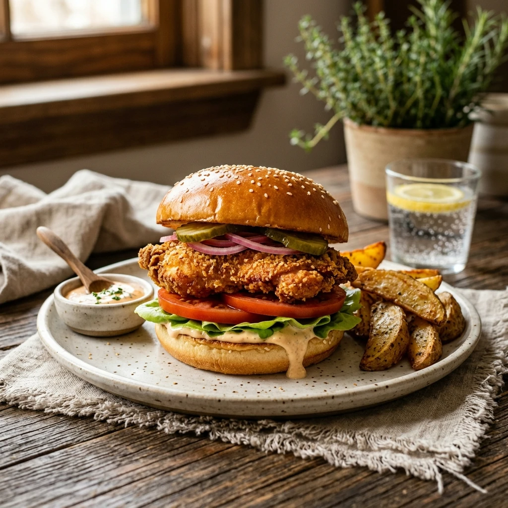 Air Fryer Crispy Chicken Sandwich