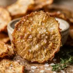 Air Fryer Crispy Radish Chips with Sea Salt