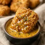 Air Fryer Crispy Tofu Nuggets with Honey Mustard