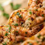 Air Fryer Garlic Butter Shrimp Skewers