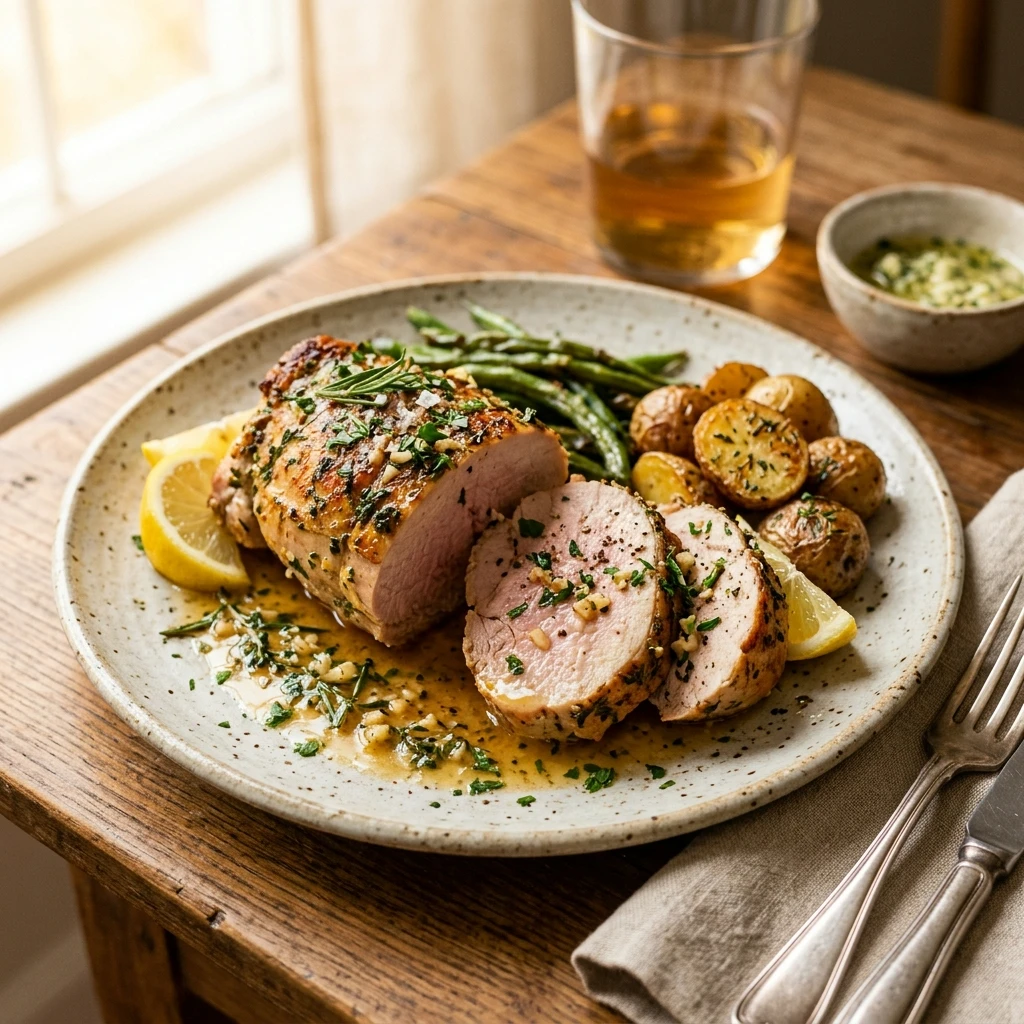 Air Fryer Garlic Butter Turkey Tenderloin