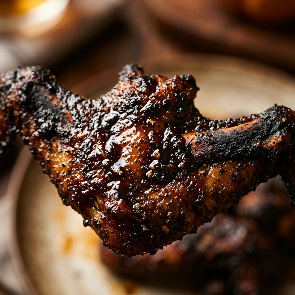 Air Fryer Halloween Bat Wings BBQ