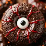 Air Fryer Halloween Chocolate Eyeball Donuts