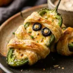 Air Fryer Halloween Mummy Jalapeno Poppers