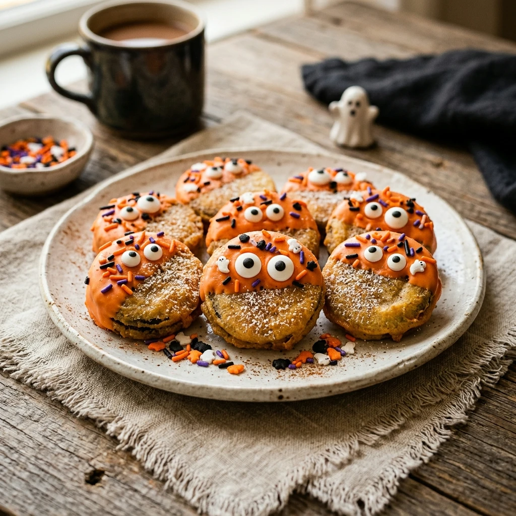 Air Fryer Halloween Oreo Monsters