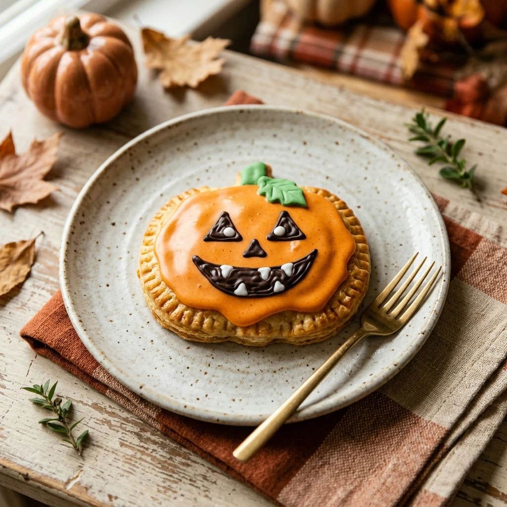 Air Fryer Halloween Pumpkin Pop Tarts