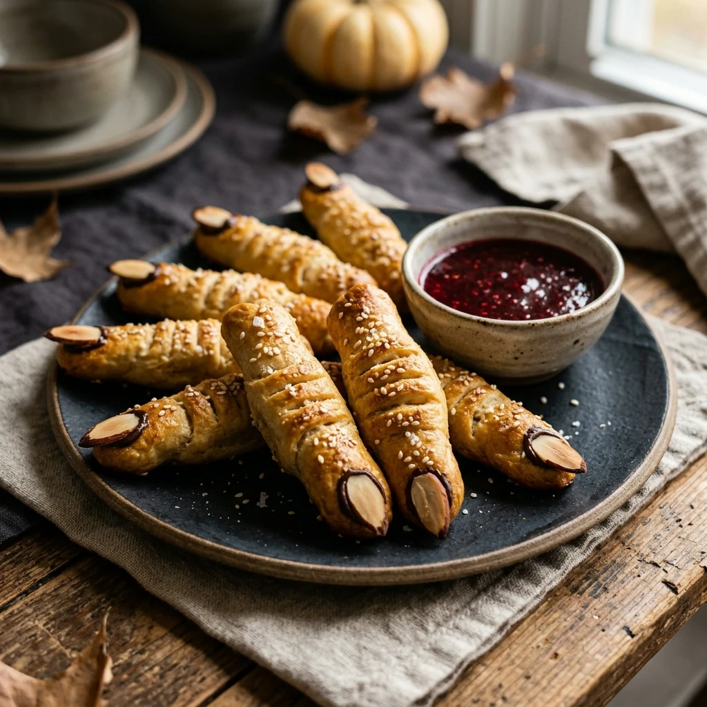 Air Fryer Halloween Witch Finger Pretzels