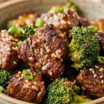 Air Fryer Honey Garlic Beef and Broccoli