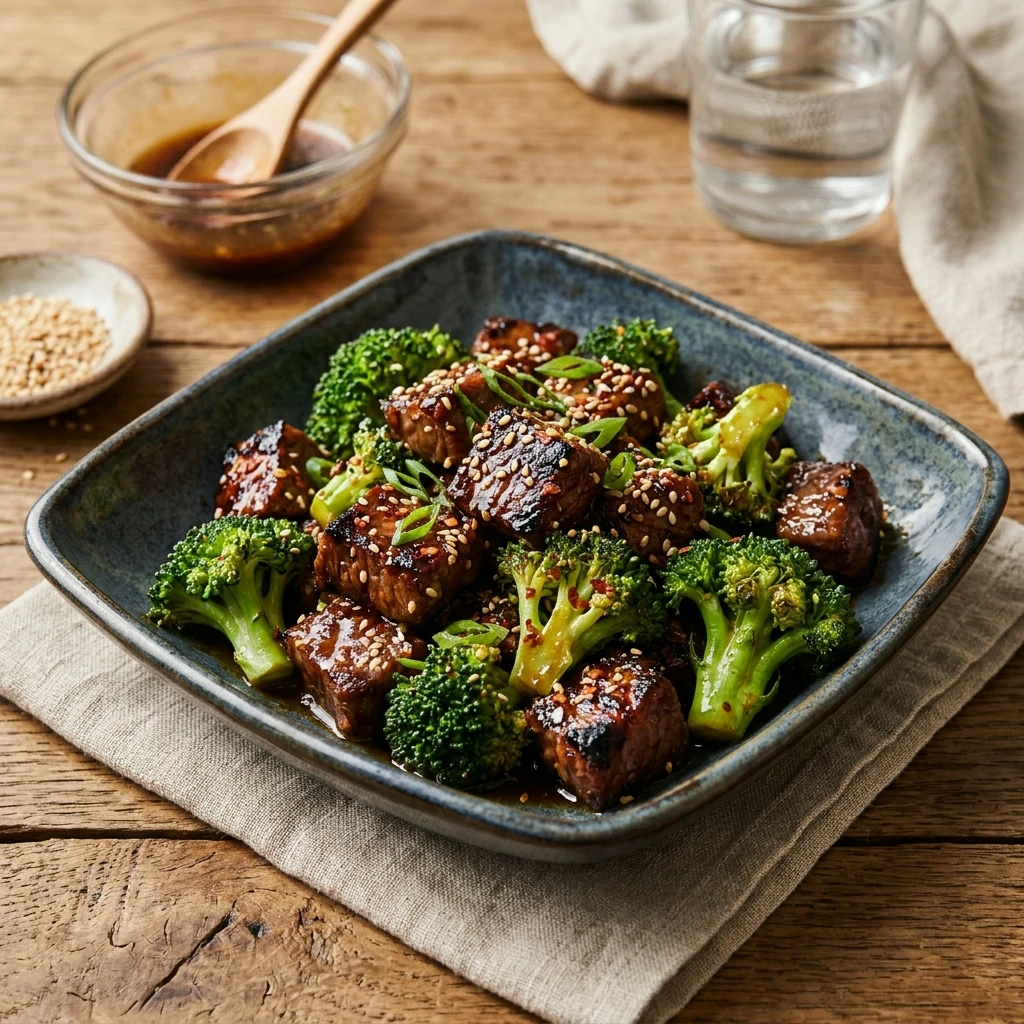 Air Fryer Honey Garlic Beef and Broccoli