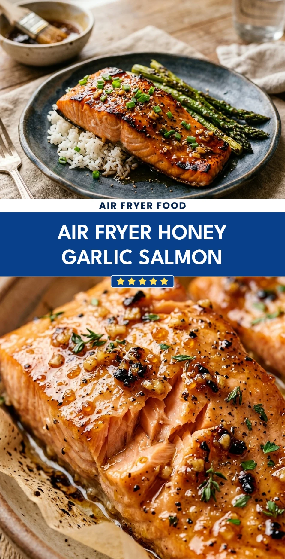Air Fryer Honey Garlic Salmon