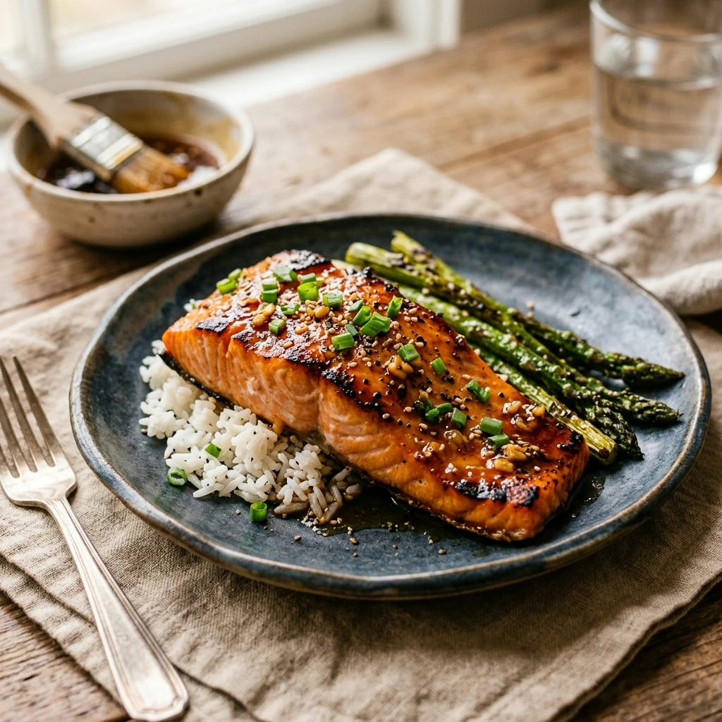 Air Fryer Honey Garlic Salmon