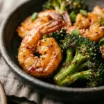 Air Fryer Honey Garlic Shrimp and Broccoli