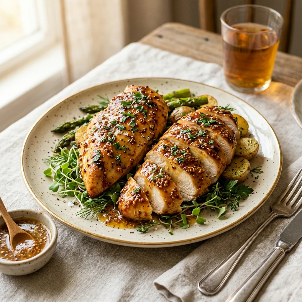 Air Fryer Honey Mustard Chicken Breasts
