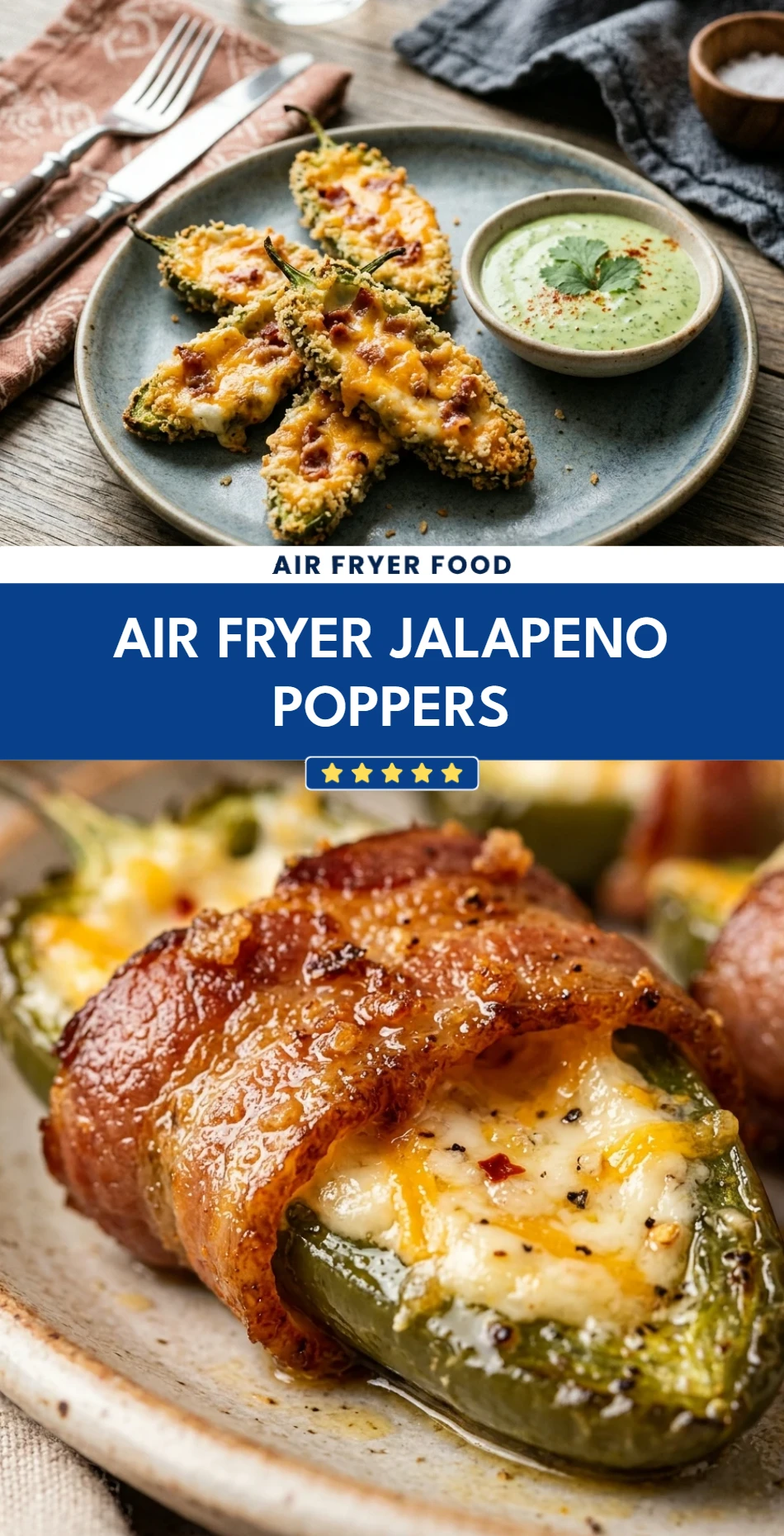Air Fryer Jalapeno Poppers